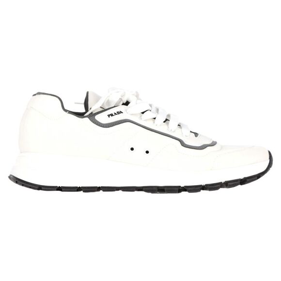 Prada Low Top Sneakers in White Leather - Picture 1 of 12